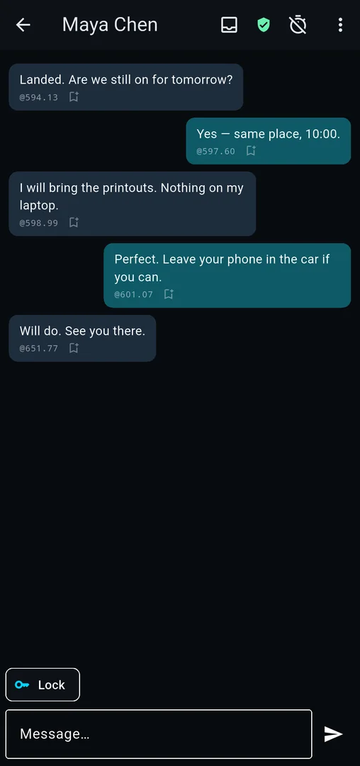 A one-to-one conversation with .beat timestamps