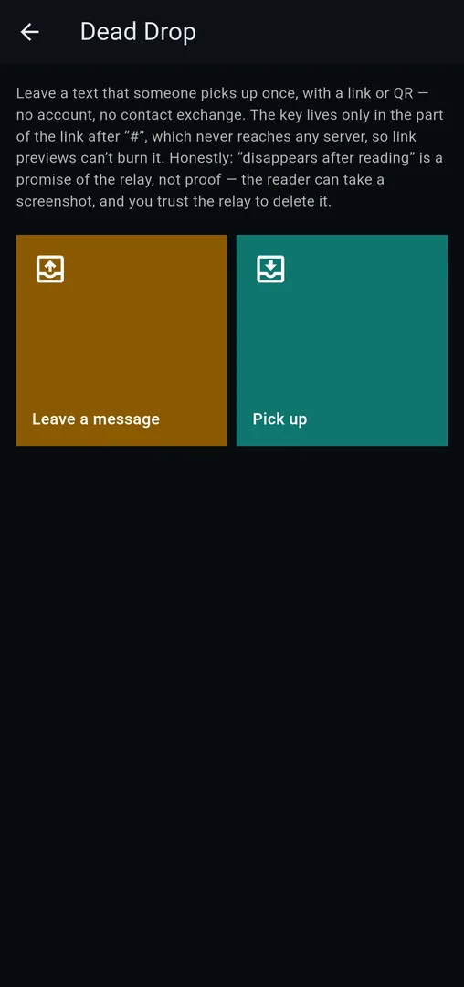 Dead Drop: writing a one-time note with an expiry