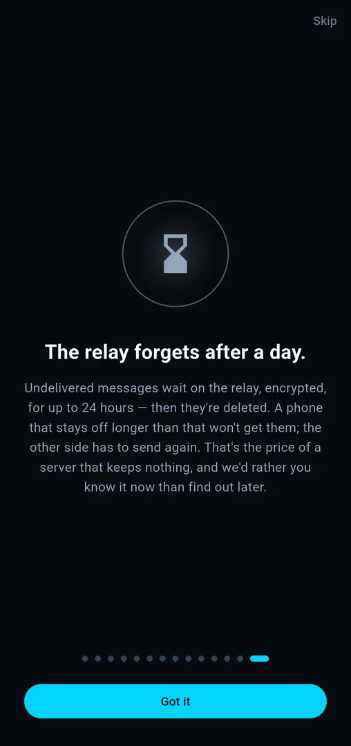 Tip: The relay forgets after a day